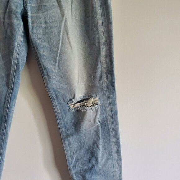 MOUSSEY VINTAGE | Vivian Distressed Light Blue Wash Denim Jeans (Size 26) - Picture 4 of 7